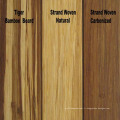 Plancher tissé naturel de bambou de couleur